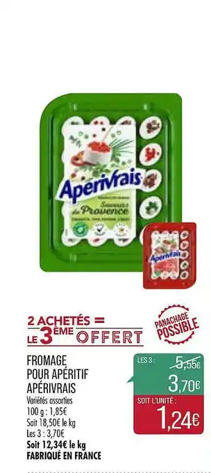 Match Fromage Pour Apéritif Apérivrais offre