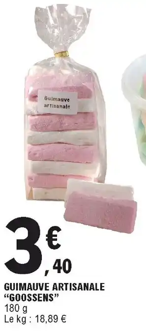 E.Leclerc Guimauve artisanale "goossens" offre