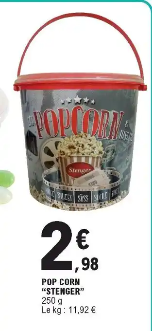 E.Leclerc Pop corn "stenger" offre