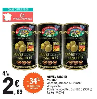 Olives farcies "idoia"