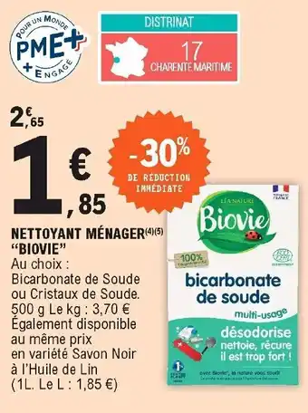 E.Leclerc Nettoyant ménager "biovie" offre