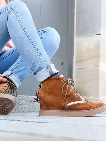Sneakers porta en cuir