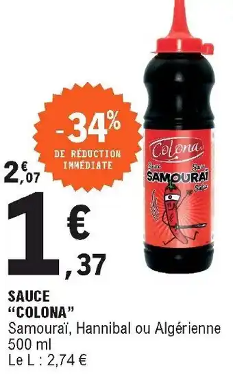 E.Leclerc Sauce "colona" offre