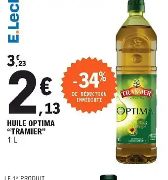 E.Leclerc Huile optima "tramier" offre