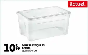 Auchan Supermarché Boite plastique 43l actuel offre