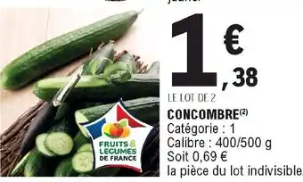 E.Leclerc Concombre offre