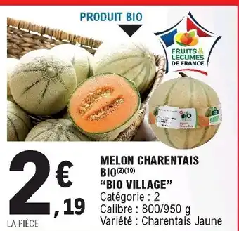 E.Leclerc Melon charentais Bio offre