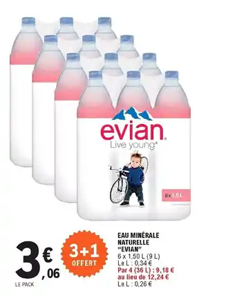 E.Leclerc Eau minérale naturelle offre