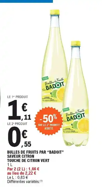 E.Leclerc Bulles de fruits par offre