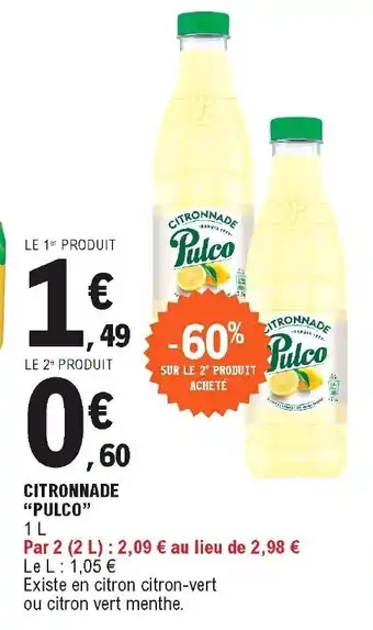 E.Leclerc Citronnade offre