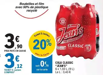 E.Leclerc Cola Classic offre
