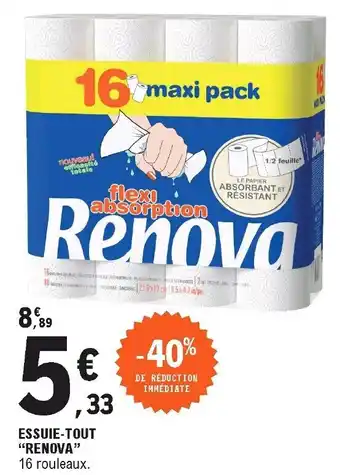 E.Leclerc Essuie-Tout Renova offre
