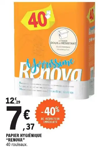 E.Leclerc Papier Hygiénique Renova offre