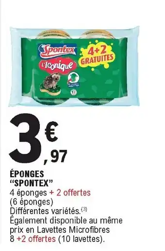 E.Leclerc éponges Spontex offre