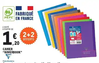 E.Leclerc Cahier Koverbook offre