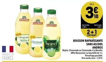 Supeco Boisson Rafraîssante Sans Alcool Andros offre