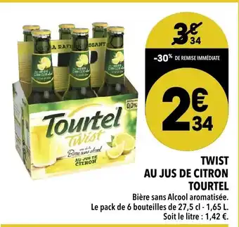 Supeco Twist Au Jus De Citron Tourtel offre