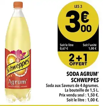 Supeco Soda Agrum Schweppes offre