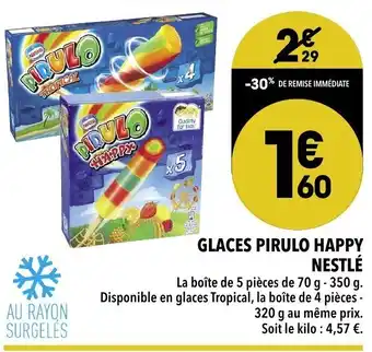 Supeco Glaces Pirulo Happy Nestlé offre