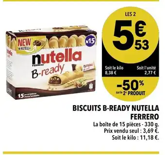 Supeco Biscuits B-Ready Nutella Ferrero offre
