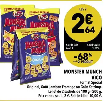 Supeco Monster Munch Vico offre