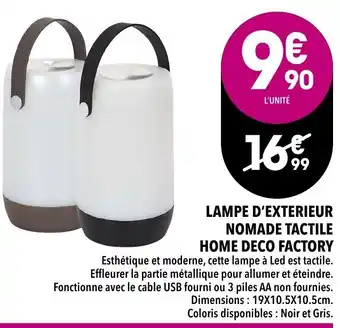 Lampe d'Exterieur Nomade Tactile
