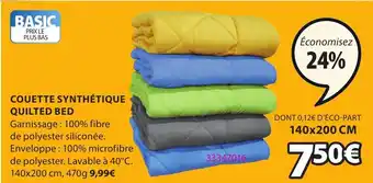 Couette Synthétique Quilted Bio