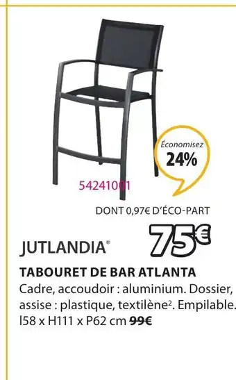 JYSK Tabouret De Bar Atlanta offre