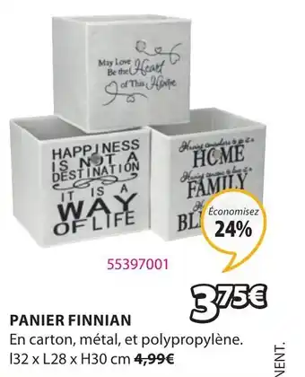 JYSK Panier Finnian offre