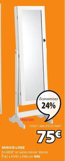 JYSK Miroir Lone offre