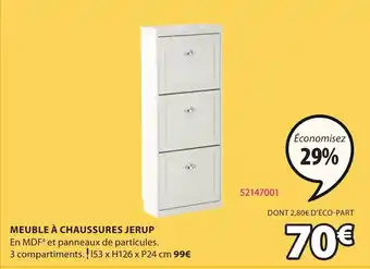 JYSK Meuble à Chaussures Jerup offre