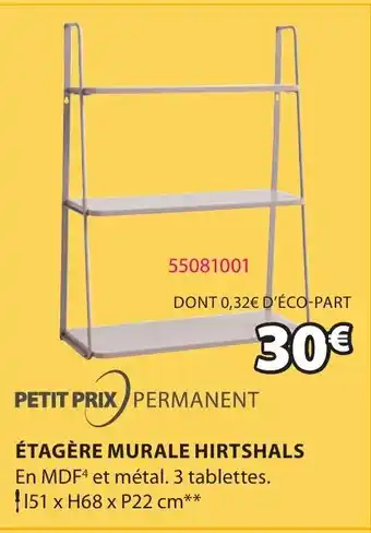 JYSK Étagère Murale Hirtshals offre