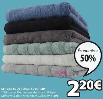 JYSK Serviette De Toilette Torsby offre