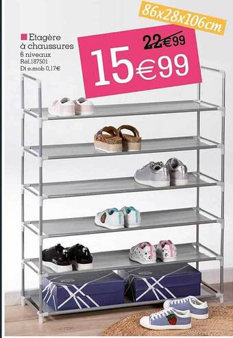 Kandy Étagère à chaussures offre