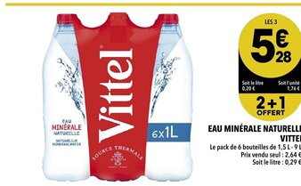 Eau minérale naturelle Vittel