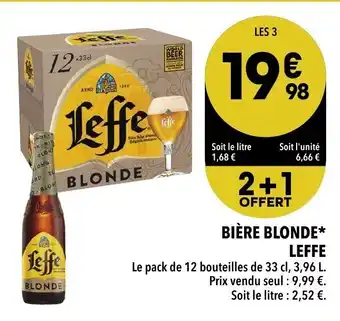 Supeco Bière Blonde Leffe offre