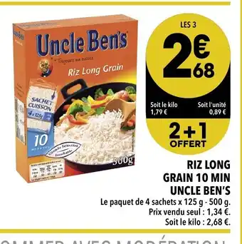 Riz long grain 10 min Uncle Ben's