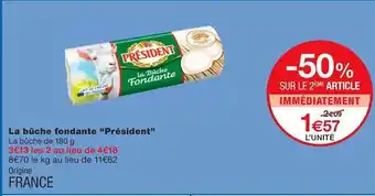 Monoprix La bûche fondante offre