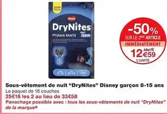 Monoprix Sous-vêtement de nuit offre