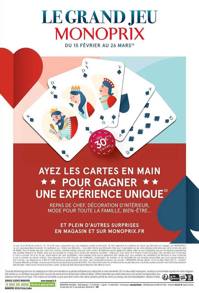 Promo Le grand jeu monoprix chez Monoprix