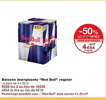 Monoprix Boisson énergisante offre