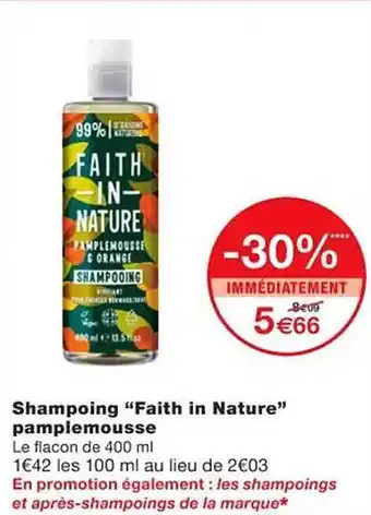 Monoprix Shampoing offre