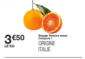 Monoprix Orange tarocco rosso offre