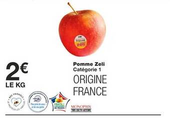 Monoprix Pomme zeli offre