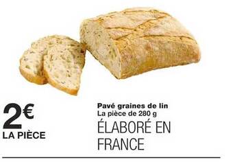 Monoprix Pavé graines de lin offre