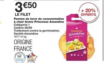 Monoprix Pommes de terre de consommation à chair ferme princesse amandine offre