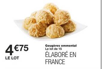 Monoprix Gougères emmental offre