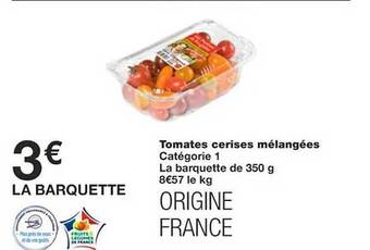 Monoprix Tomates cerises mélangées offre