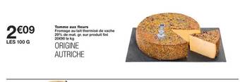 Monoprix Tomme aux fleurs offre