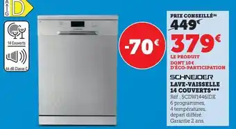 Super U Lave- vaisselle 14 couverts offre